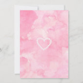 Kleine Pompoen Baby Meisje Douche Coquette Hart Bo Kaart (Achterkant)