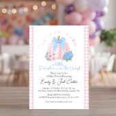 Kleine Pompoen Baby Meisje Douche Coquette Roze Sc Kaart