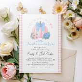 Kleine Pompoen Baby Meisje Douche Coquette Roze Sc Kaart