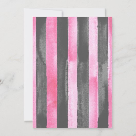 Kleine Pompoen Baby Meisje Douche Roze Zwart Rusti Kaart (Achterkant)