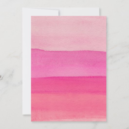 Kleine Pompoen Baby Meisje Douche Rustieke Roze Vr Kaart (Achterkant)