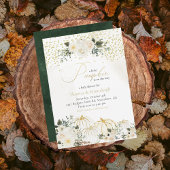 kleine pompoen baby meisje koppels douche uitnodig kaart