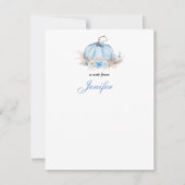 Kleine Pompoen Baby Note Kaart Notitiekaartje (Voorkant)