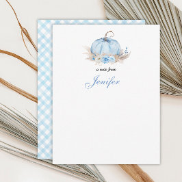 Kleine Pompoen Baby Notitiekaart Notitiekaartje