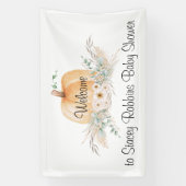 Kleine pompoen Baby shower banner (Verticaal)