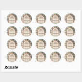 Kleine Pompoen Baby Shower Bedank Sticker (Vel)