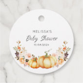kleine pompoen baby shower bedankjes labels (Achterkant)