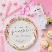 Kleine pompoen baby shower borden papieren bordje (Feest)