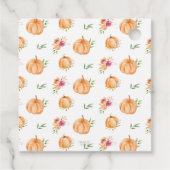 Kleine pompoen Baby shower Dank je wel Bedankjes Labels (Achterkant)