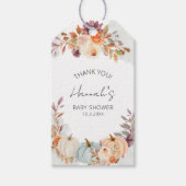 Kleine pompoen Baby shower Dank je wel Cadeaulabel (Voorkant)