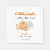 Kleine Pompoen Baby Shower Elegant Eenvoudig Moder Servet (Voorkant)