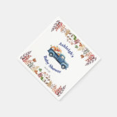 Kleine pompoen Baby shower gepersonaliseerde serve Servet (Hoek)