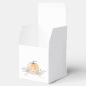 Kleine pompoen Baby shower gunst doos Bedankdoosjes (Geopend)