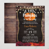 Kleine pompoen - Baby shower in de herfst Kaart (Voorkant / Achterkant)