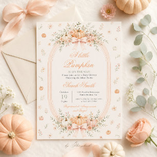 Kleine Pompoen Baby Shower Kaart