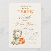 Kleine Pompoen Baby Shower Kaart (Voorkant)