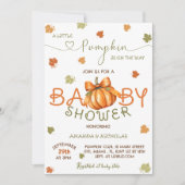 Kleine Pompoen Baby Shower Kaart (Voorkant)