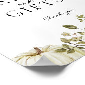 Kleine Pompoen Baby shower Kaarten en Geschenken T Poster (Hoek)