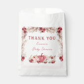 Kleine Pompoen Baby shower Marsala Roze Favor Tass Bedankzakje (Voorkant)