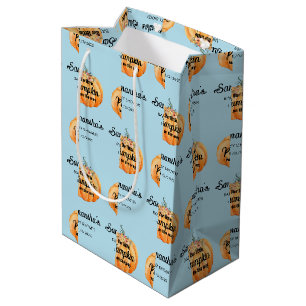 Kleine Pompoen Baby Shower  Medium Cadeauzakje