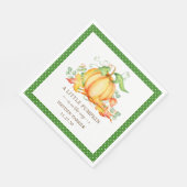 Kleine Pompoen Baby Shower Servetten (Hoek)