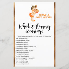 Kleine Pompoen Baby Shower Spel PRINTED