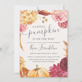 KLEINE POMPOEN BABY SHOWER UITNODIGING