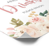 Kleine Pompoen Baby shower Voedsel en Drinken Teke Poster (Hoek)