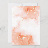 Kleine Pompoen Baby shower Waterverf Sinaasappel Kaart (Achterkant)