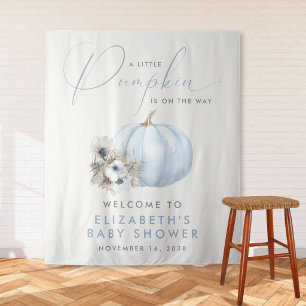 Kleine Pompoen Baby Shower Welkom Wandkleed