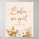 Kleine pompoen Baby's zijn zoet Poster (Voorkant)