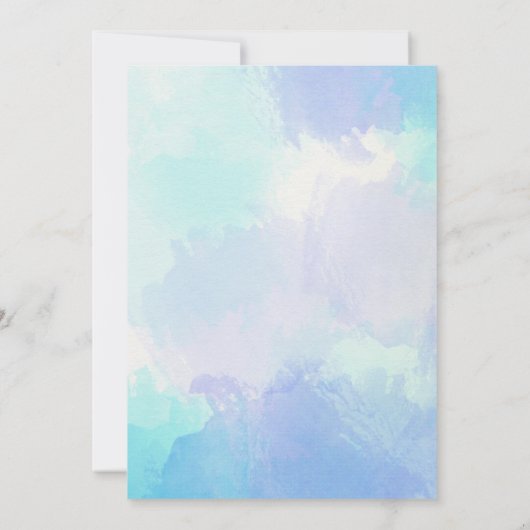 Kleine pompoen blauwe jongen baby shower kaart (Achterkant)