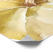 Kleine Pompoen Blauwe Vrachtwagen Baby shower Welk Poster (Hoek)