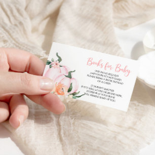 Kleine Pompoen Bloemen Boeken voor Baby Informatiekaartje