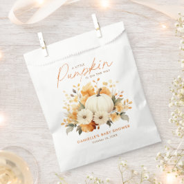 Kleine Pompoen Bloemen Boho Botanische Baby shower Bedankzakje