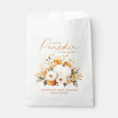 Kleine Pompoen Bloemen Boho Botanische Baby shower Bedankzakje (Voorkant)