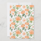 Kleine Pompoen Bloemen Herfst Baby shower Kaart (Achterkant)