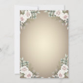 Kleine pompoen, bloemen, vlinder Baby shower Kaart (Achterkant)