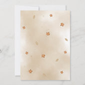 Kleine pompoen Bloemwagen Herfst baby shower Kaart (Achterkant)