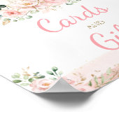 Kleine Pompoen Blush Roos Gouden Kaarten & Cadeaub Poster (Hoek)