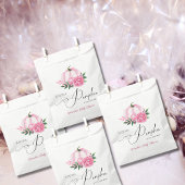 Kleine Pompoen Blush Roze Rustiek Baby shower Bedankzakje