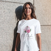 Kleine Pompoen Blush Roze Rustiek Baby shower T-shirt