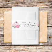 Kleine Pompoen Blush Roze Rustiek Baby shower Uitnodigingen Wikkel