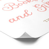 Kleine pompoen boeken en geschenken Baby shower Poster (Hoek)