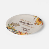 Kleine pompoen Boerderij Verjaardag Papieren Bordje (Gekanteld)