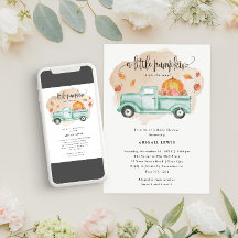 Kleine Pompoen Boerderij Vrachtwagen Herfst Baby s