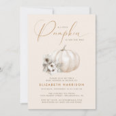 Kleine Pompoen Boho Herfst Baby Shower Kaart (Voorkant)