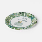 Kleine pompoen Borden Blauwe kleine pompoenBaby Papieren Bordje (Gekanteld)