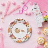 Kleine pompoen Borden Kleine pompoen Eerste Birthd Papieren Bordje (Feest)