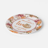 Kleine pompoen Borden onze kleine pompoen zijn twe Papieren Bordje (Gekanteld)